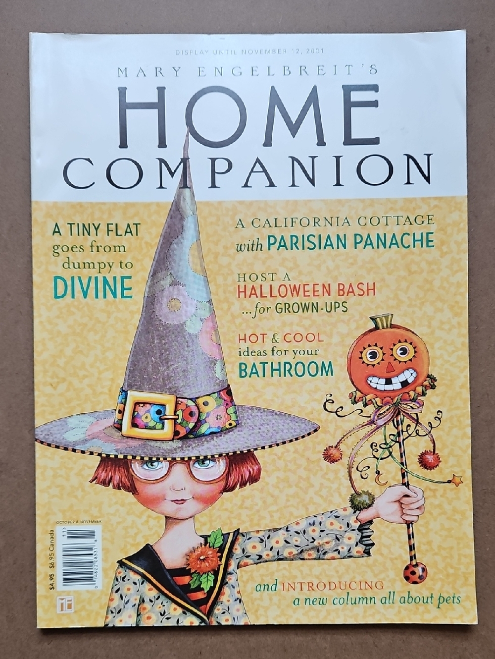 Mary Engelbreit's Home Companion Magazine Oct./Nov. 2001 Vol.5 No.6 Mint Cond